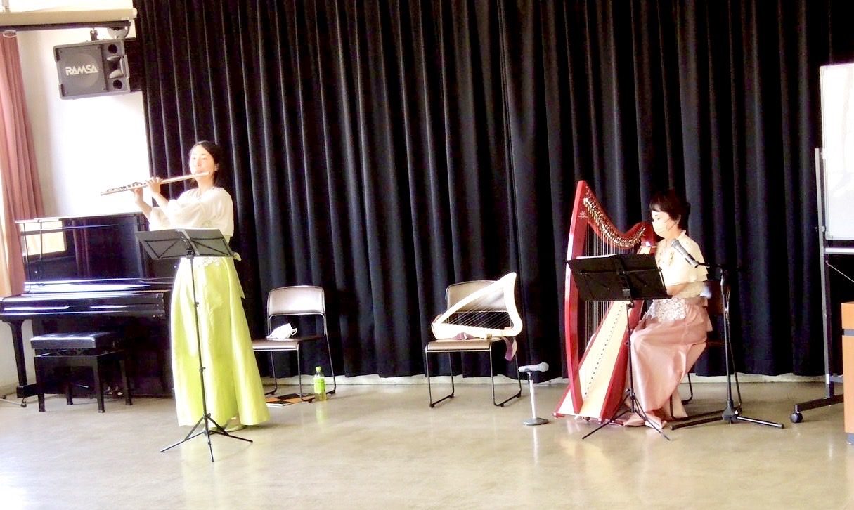 稲穂塾　令和四年度閉講式・フルート＆アイリッシュハープ春の調べ